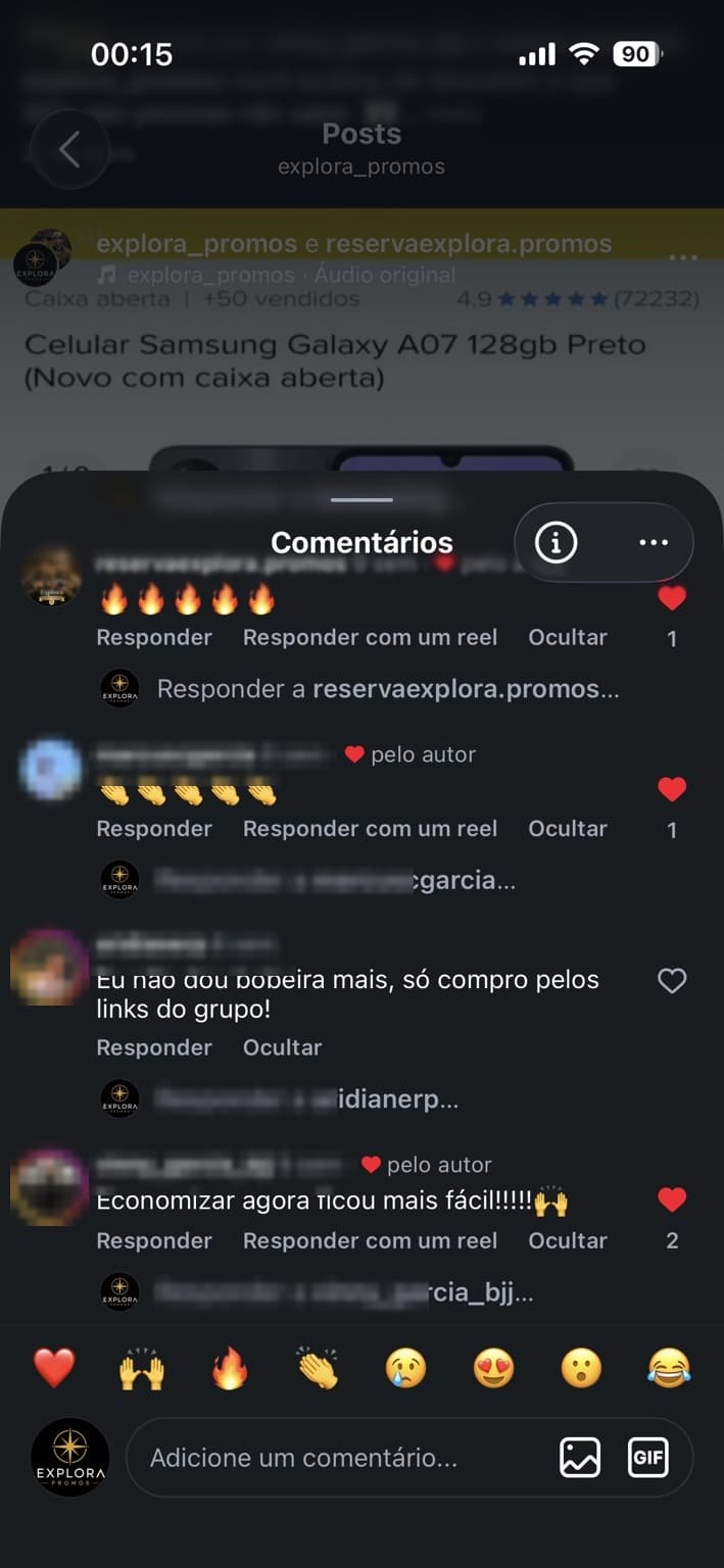 Comentário de quem compra pelos links do Explora Promos